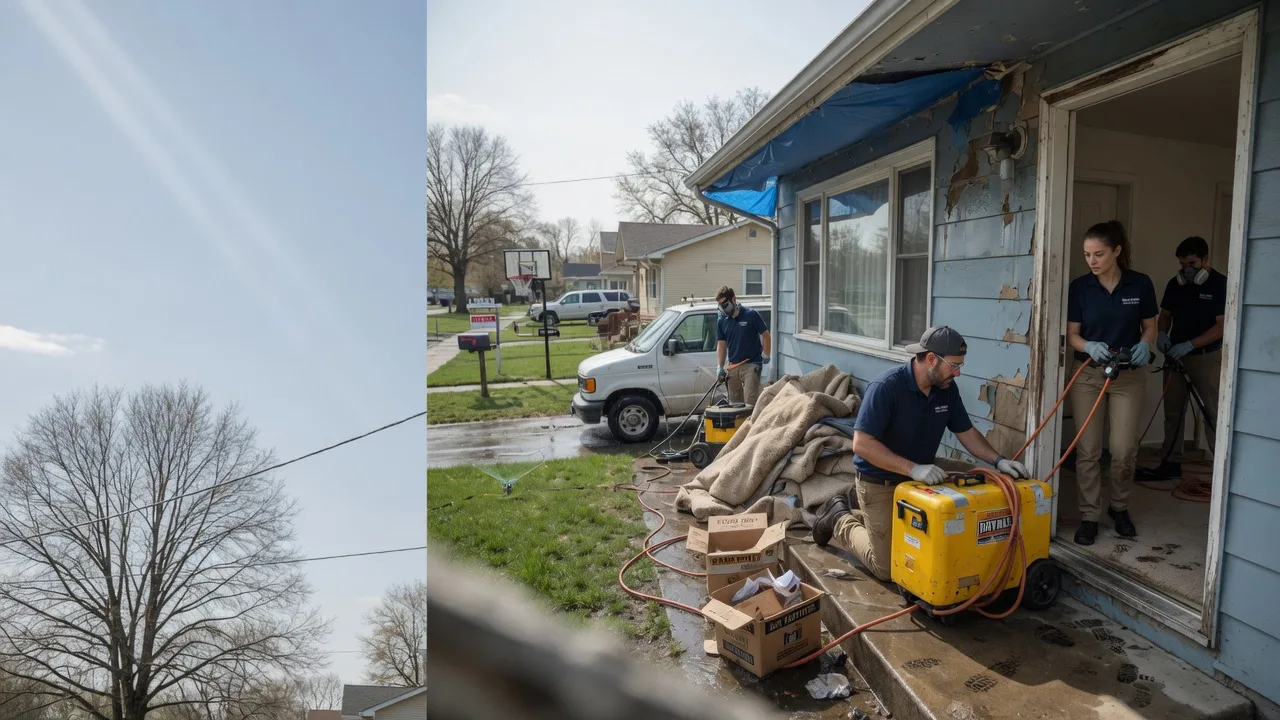 Basement Flood Cleanup in New Munich, MN near me